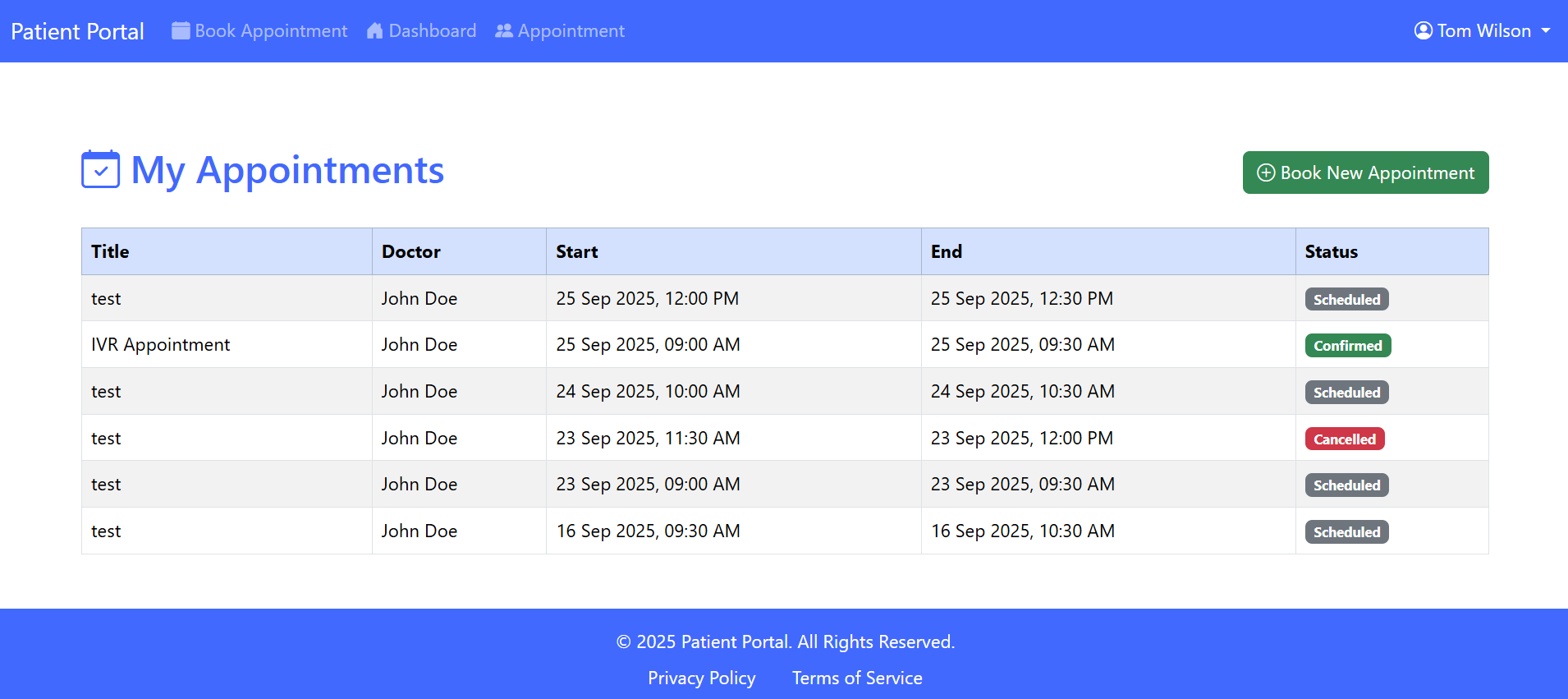 Patient Screenshot 3